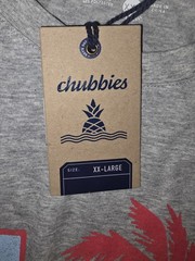 NWT Chubbies “The Chub Spangled Banner” USA Graphic Gray t-shirt Mens Size 2XL