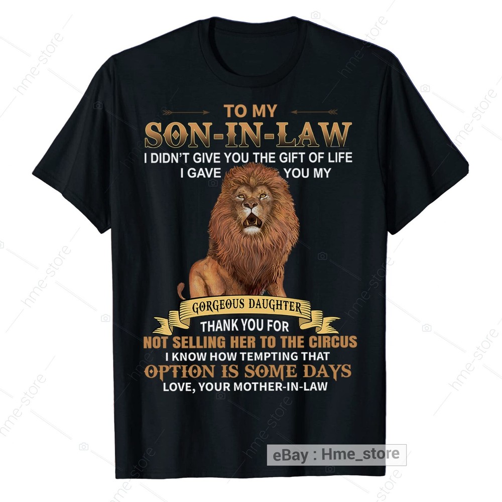 Funny Son-In-Law From Awesome Mother-In-Law T-shirt Gifts For Son In Law Tee Men