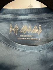 Def Leppard Band T-Shirt Size Small Blue Tie Dye Rock of Ages