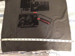 Marshall Amplification Logo T-Shirt Women Live For Music M Band Music Grunge