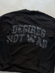 Bottega Desires War Long Sleeve Shirt Black Brand New Large