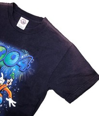 Vintage 2004 Disney Dreams Florida Graphic T-Shirt S Navy Blue Y2K