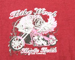 Bike Week Myrtle Beach Men’s T-Shirt Red Size 34-36 United Sports Activewear