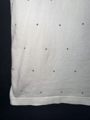 The Nike Tee Shirt L Multi Logo Flower White Center Swoosh Allover Print Mens