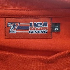 Canada Rugby Sevens Mens XL Red USA Vegas T-Shirt Short Sleeve Graphic Tee