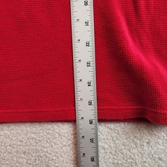 Polo Ralph Lauren Waffle Knit Thermal Shirt Mens XL Red Sleepwear Long Sleeve
