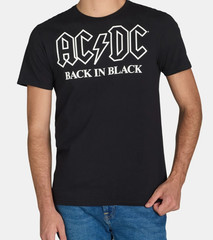 Men’s Black AC/DC Back in Black Graphic Tee Shirt size 2XL