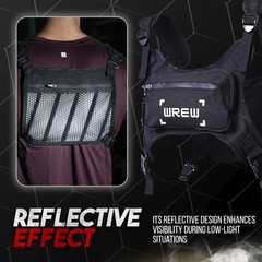Water Resistant Running Chest Pack for Men-Running Holder with Extra Storage-…