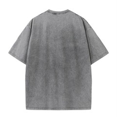 Oversized Washed T-Shirt Mens 100% Cotton Gym Fitness Loose Drop Shoulder Tee