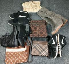 Mens Womens Modern Clothing Bundle Lot of 25 Wholesale Shoes Designer Nike