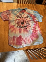 Blue Pink Siberia Spirit Tie Die 100% Cotton Shirt Damages Listed