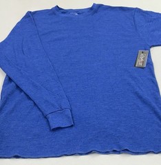Galaxy By Harvic Men’s Long Sleeve Thermal Shirt, Royal Blue, Size XL