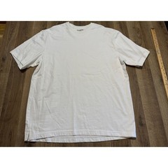 Duluth Trading Co T-Shirt Men Large White Adult Relaxed Fit Longtail T Excellent