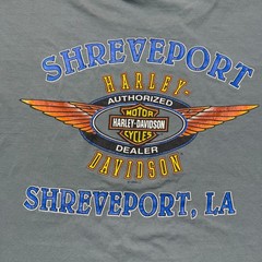 Vintage Y2K 2000 Harley-Davidson Shreveport Louisiana Long Sleeve Biker Shirt XL