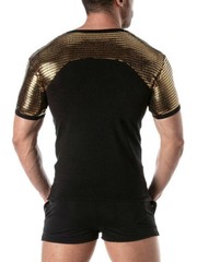TOF Paris Glitter Party T-Shirt: Disco Reflective, Round Neck, Short Sleeve