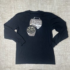 Whole Foods Market Shirt Medium M Black Long Sleeve Coffee Team Member Promo