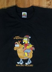 Homer Simpson Peru Souvenir t-shirt new hipster south park family guy