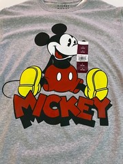 Disney Vintage Mickey Gray Short Sleeve Tee Men’s 34-36