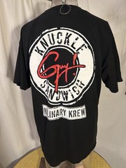 Control Guy! Knuckle Sandwich Kulinary Krew XL Black Short Sleeve Promo T-Shirt