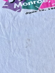 Vintage 90s Single Stitch T-Shirt Mens L White Twin Cities Duathlon Monroe LS