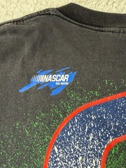 Vintage Black Single Stitch MARK MARTIN TERMINATOR T-Shirt Size L NASCAR USA🔥
