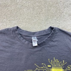 SOLS IMPERIAL Shirt Mens XL Gray Circuit Board Short Sleeve Graphic Tee