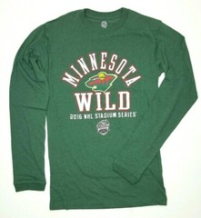 Minnesota Wild Men’s Long Sleeve Tee Green Choose Size -E