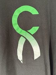 Chive Tees Black Shirt Green Logo 3XL 25 1/2 Inch Across 30 Inch Tall