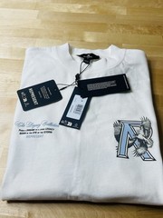 REPRESENT LEGACY FALCON FLAT WHITE T-SHIRT Size Small Oversized