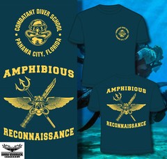 Combatant Diver School Panama City, FL 0321 recon jack T-shirt