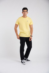 Crew Neck T-shirts for Men in Pima Cotton. Soft and comfortable with Logo