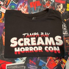 Tampa Bay Screams Horror Con Official NEW T-Shirt*Black*Stylish*XL,L,2XL,M,S