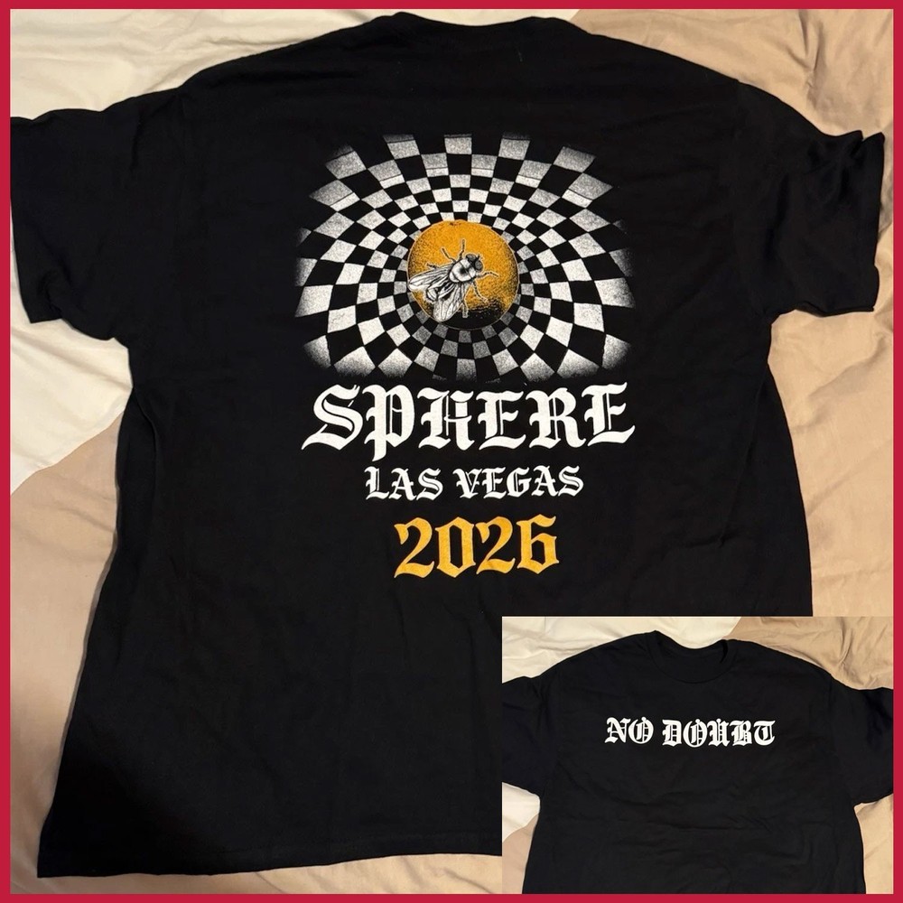 HOT SALE – No Doubt Sphere Las Vegas 2026 Black Tee Remake Gildan for fans