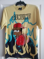 King City Fashion Genuine Bart T-shirt Design 3D COLORFUL