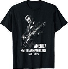 Abraham Lincoln Playing Guitar 4th July 250th Anniversary Unisex T-Shirt