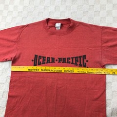 Vintage Op Ocean Pacific Shirt Mens M Coral Orange Skate Surf Single Stitch 90s