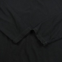 Fabletics Shirt Mens Medium Black Henley Thermal Waffle Cotton Long Sleeve A1