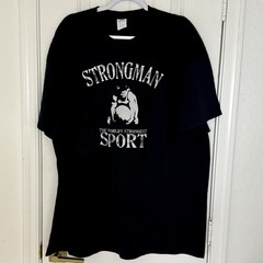 Nwot Black 3XL 3x Strongman T-shirt Powerlifting Gym Bodybuilding Power Lifting