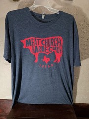 Meat Church BBQ Texas Tshirt 100% Next Level Apparel XL