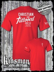Christian and Tattooed 2-Sided T-Shirt – Religious Jesus Christ God Spiritual