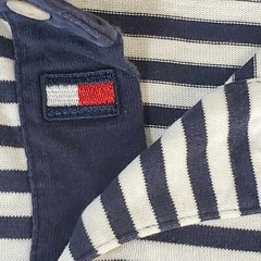 Vintage Tommy Hilfiger Golf Polo Shirt Striped XL / XG Ringer Sleeve RARE