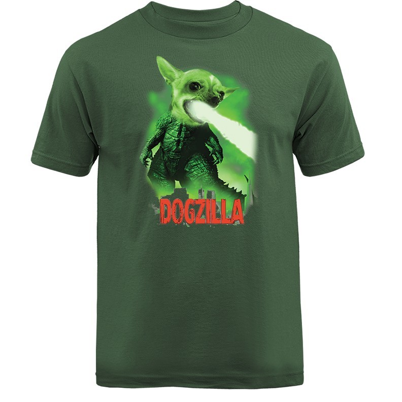Dogzilla Animal Pet Funny Joke Humor Humorous T-shirt