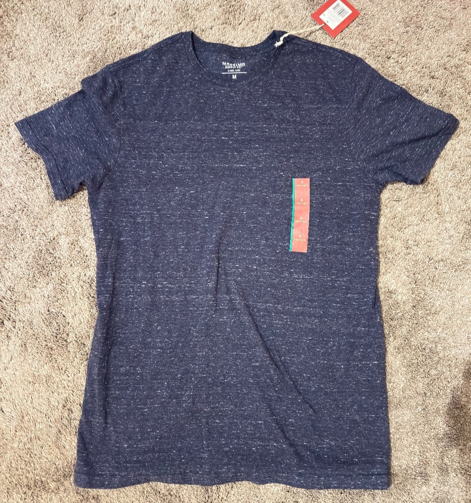 NEW Mossimo Supply Co Mens Xavier Blue Short Sleeve Tee Shirt Size M Medium