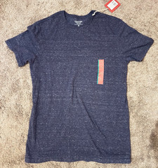 NEW Mossimo Supply Co Mens Xavier Blue Short Sleeve Tee Shirt Size M Medium