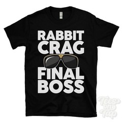RABBIT CRAG FINAL BOSS T-SHIRT funny xmas gift rochester northumberland england