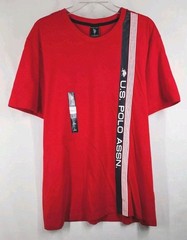 U.S. Polo Assn. Mens USPA Large Red Graphic Short Sleeve T-Shirt