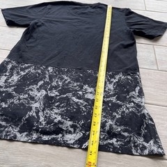 DC Shoes Co. Black Pocket T-Shirt Layered Hem Streetwear Skater Style