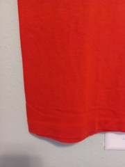 Vintage Panasquutos Pop Warner Red T-Shirt Size Small runs smaller Used As-Is