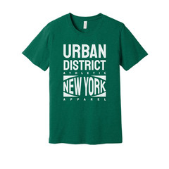 Urban District Athletic New York Apparel Unisex Short Sleeve Cotton T Shirt Grap