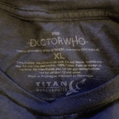 Doctor Who BBC 2018 Black T-shirt Size XL Titan Sunset w/ Silhouette